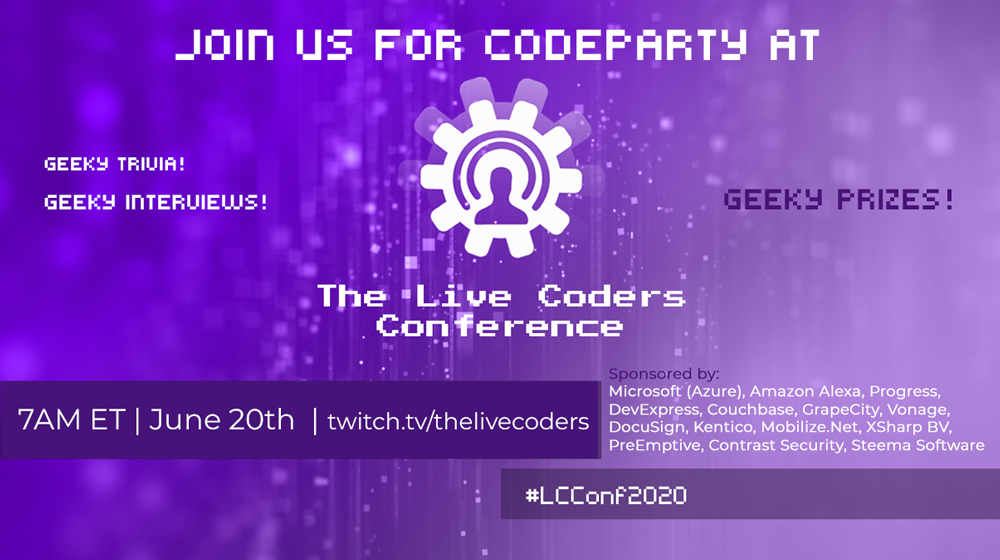 CodeParty+live coders conference+Twitter